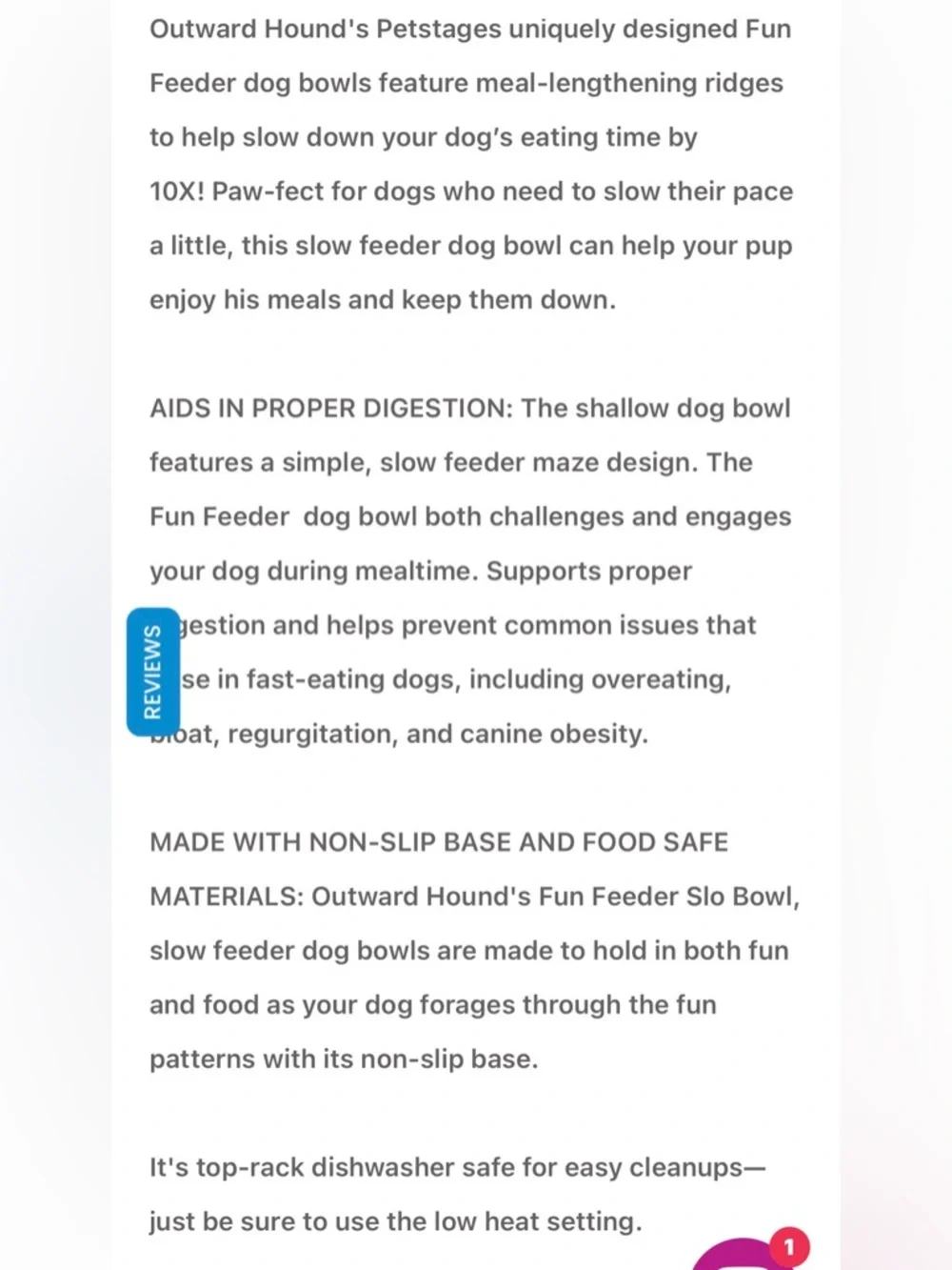 3/$25 Outward Hound Teal Slow-Feed Maze Dog Bowl